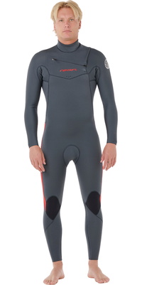 2026 Rip Curl Mens Dawn Patrol Pro 4/3mm Chest Zip Wetsuit 16WMFS - Red